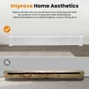 Upgraded 5 FT Baseboard Heater Cover with Left and Right Endcaps, Galvanized Steel Easy Slip-On Heater Cover for Replacing Old and Rusty Looking Electric and Hydronic Baseboard Heaters