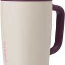 Owala SmoothSip Slider Stainless Steel Insulated Travel Mug, 100% Leak Proof, For Hot and Cold Drinks, Travel Friendly with Sliding Lock Lid, 12oz, BPA Free, Leak Proof, Pink/Tan (Daybreak)