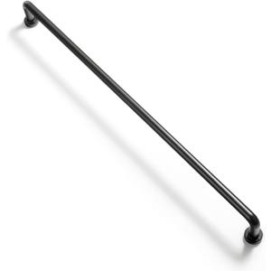 Goo-Ki 6 Pack 12 5/8" Center to Center Matte Black Modern Cabinet Pulls Solid Contemporary Home Improvement Hardware Drawer Pulls Zinc Alloy Kitchen Handles