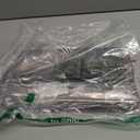 JNB Women's Cracked Metallic Fabric Foldover Clutch with Tassel (Pewter)