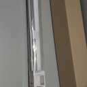 ChrisDowa Cordless 100% Blackout Roller Shade, with Striped Jacquard, Thermal Insulated, UV Protection Fabric, Total Blackout Blinds for Window, French Doors, Home and Office. White, 30" W x 72" H