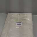 NICETOWN Natural Linen Curtains 84 inch Long 2 Panels Set, Grommet Top Thick Linen Burlap Semi Sheer Vertical Drapes Privacy Assured with Light Filtering for Bedroom/Living Room, W55 x L84