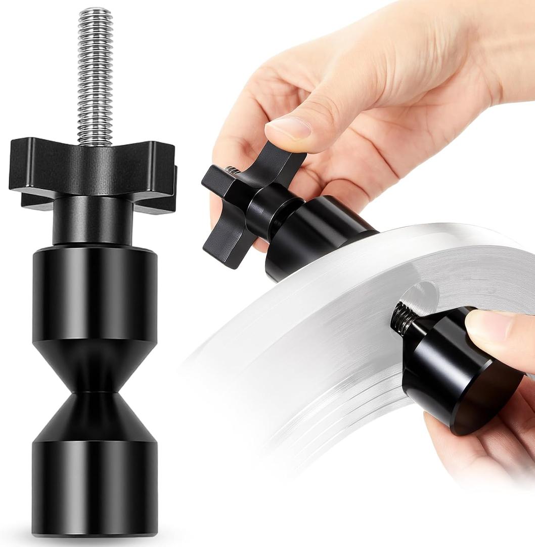 Kingdder 2 Pcs 1 1/2" Aluminum Two Hole Pins with Quick Knobs 2 Hole Flange Alignment Pins Pipefitter Tool for Pipe Installation, Black