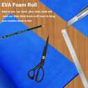2 x EVA Foam Roll | High Density 85kg/m3 | 2mm Thick | 48"x14" | Ideal for Cosplay, Crafts, DIY Projects (Blue 2pcs)