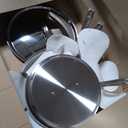 All-Clad D3® Stainless Steel 5 Piece Frypan Set- Made in USA- Includes 8", 10" and 12" Frying Pans With Lid - Professional Grade -Oven Safe & Induction Compatible
