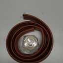 Floor Cord Cover 4FT, Walnut Wood Cord Hider Floor, Soft PVC Cord Protector Floor, Hide Extension Floor Wire Covers for Cords, Organizer Wires Floor Cable Cover, Cable Cavity: 0.47" (W) x 0.24" (H)