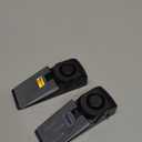 2 Pack Door Stop Alarm, Door Stopper with 120DB Security Alarm, Floor Wedge Door Stop Siren, Door Security Devices for Traveling, Apartment, Hotel and Home, Black