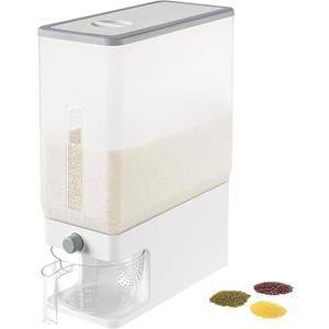 Lifewit Rice Dispenser, Rice Containers Storage, Sealed Moisture Proof Rice Bucket with Measuring Cup, Grain Flour Soybean for Kitchen Pantry Household