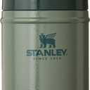 STANLEY Vacuum Insulated Large Food Jar, 18/8 Stainless Steel Food Jar for Cold and Hot Food, Soup Thermos with Leak Proof Lid Doubles as Cup, Wide Mouth Food Thermos (24 Ounces, Hammertone Green)
