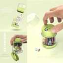 2 In1 Pill Crusher Cutters Medicine Organizer Bottle, Portable Travel Pocket 7-Day Tablet Pill Dispenser Tablet Cutter Case Pill Cutter Splitter for Small and Tiny Pills(Blue)