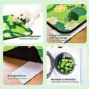 Qeils Reusable Puppy Pads for Small Dogs, Washable Pee Pads with Non-Slip , Absorbent Leakproof Mat for Crates, Playpens, Pet Beds & Whelping, Indoor Potty Training Grass Green, 18"x24", 2 Pack