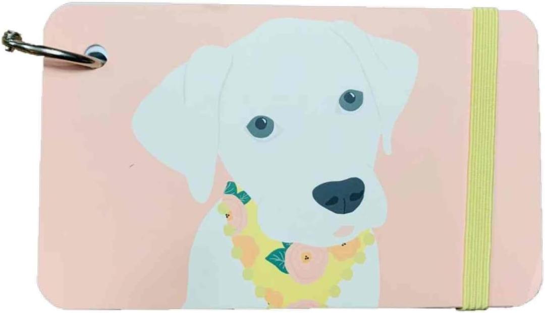 Heads Up Buttercup Index Cards with Ring and Elastic Closure (Puppy; 3 Inches x 5 Inches; 75 Sheets)