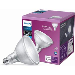 Philips 250-Watt Equivalent PAR38 Dimmable High Lumen LED Flood Light Bulb Bright White (5000K)