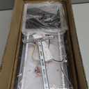 Flush Mount Modern LED Ceiling Light Fixture,With remote control Dimmable 3 Color Selectable Ceiling Lamp Ceiling Light for sitting room Kitchen Bedroom Hallway Porch (Black, 31.5*17.7*3.5 IN)