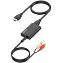 AUTOUTLET ARC to 3.5mm Audio Extractor, HDMI ARC Converter for TV to Headphones, Speakers, Amplifiers, Supports Stereo Output, CEC Remote Volume Control, Compact for Home Entertainment(Support CEC)