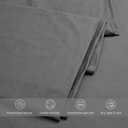 Bioweaves 100% Organic Washed Cotton Percale Weave Pillow Cases Standard Size GOTS Certified Queen Pillow Covers, Envelope Closure  Set of 2, Castle Rock