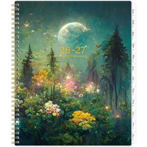 2026-2027 Monthly Planner/Calendar - Planner 2026-2027, JUL 2026 - DEC 2027, 9" x 11", 18 Monthly Planners 26-27, Monthly Calendar Planner with Spiral Binding + Tabs + Back Pocket