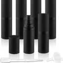 6 Pack 30ml/1oz Plastic Airless Lotion Sample Jars Plastic Vacuum Pump Bottles Refillable Cosmetic Containers for Cream,Essential Oil,Liquid Foundation,Essence,Gel,Moisturiser