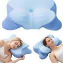 Cervical Neck Pillow for Sleeping, Ergonomic Contour Memory Foam Pillow for Neck Pain Relief, Neck Pillow for Back, Side Sleeper Pillows, Cooling Neck Support Pillow with Pillowcase