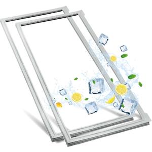 W10830162 Refrigerator Door Seal, 1-Pack W10830162 French Refrigerator Door Gasket Compatible with Whirlpool etc, Fit Model WRF535SMBW00, KBFS20EVMS13, Replaces 12723206AP W10179332, 39.7 x 16.9"