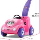 Step2 Push Around Buggy Kids Push Car, Ride On Toy, Stroller Substitute, Includes Seat Belt & Horn, Made of Durable Plastic, Max Weight 50 lbs., For Toddlers 1.5-4 Years Old, Pink