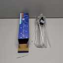 Aokudoni Outdoor Christmas Decorations: 24Tube Meteor Shower Lights 576 LED Snow Falling Icicle Christmas Lights Outdoor for House Tree Yard Garden Xmas Decor, UL Plug, Blue