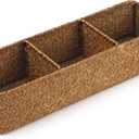 Toilet Basket Tank Topper, Seagrass Wicker Bathroom Storage Basket (14.6" x 4.7" x 3.1")