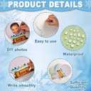 60pcs Winter Theme DIY Cutouts Snow Globe Bulletin Board Decoration Set Christmas Snow Globe Paper Cut-Outs Decor for Winter Holiday DIY Photo Craft Xmas Party School Classroom Wall Door Supplies