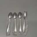 KEAWELL Premium 4-Piece Louis Spoon Set, 18/10 Stainless Steel, Squared Edge, Smooth Finish, Dishwasher Safe (7.6" Dinner Spoon)