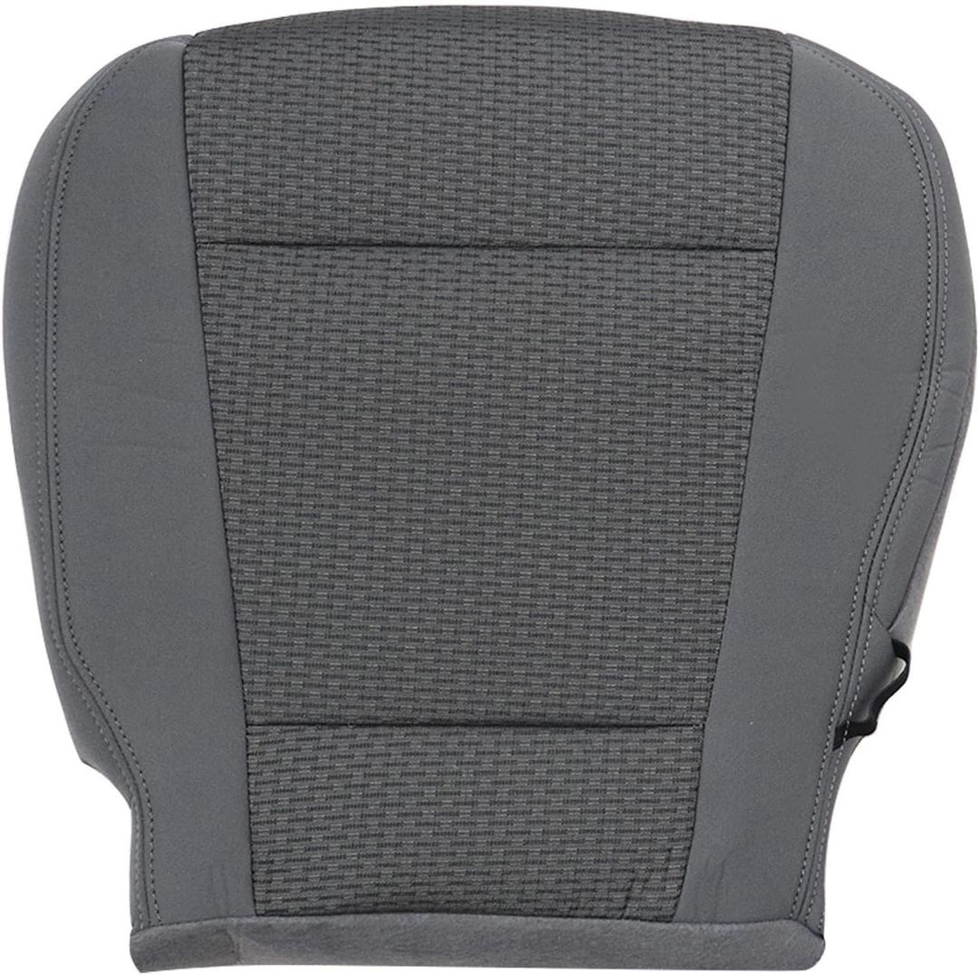 NLQR Front Driver Side Bottom Replacement Gray Cloth Seat Covers Compatible with Ford F250 F350 F450 F550 2017 2018 2019 2020 2021 Fit for Ford F150 2015 2016 2017 2018 2019 2020