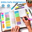 Guangna Highlighters, 6pcs, Chisel Tip, Pastel Colors, Aesthetic Quick Dry for Bible Jounaling Planner Books Notes Teacher Office Supplies (Morandi Colors)