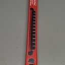 SEDY Magnetic Screwdriver Organizer and Wrench Organizer, 14-Slot Screwdriver and Wrench Holder, Magnetic Aluminum Rail Tool Organizer for Tool Box Drawer Wall-Mount Storage, Red (Tools not Included)