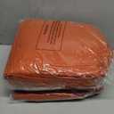 JOLLYVOGUE Burnt Orange Full Size Comforter Sets 7 Pieces, Pintuck Bed in a Bag Comforter Set for Bedroom, Bedding Comforter Sets with Comforter, Sheets,Ruffled Shams & Pillowcases (Full(82"x86"))