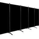Room Divider 6FT Folding Privacy Screens, 6 Panel Partition Room Dividers
204''Wide Portable Wall Divider, 230g Thickened Fabric, Heavy Duty Swivel Base, Portable Partition Wall for Library, Studio