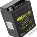 Caltric Agm Battery Compatible with Polaris Sportsman 500 4X4 Ho 2001-2005 2008-2012 YTX14AH-BS