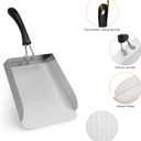 Stanbroil Stainless Steel Griddle Mover Smash Burger Food Shovel Grill Spatula Great for Stir Fry and Move Food, 13"