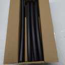 YNL Curved Shower Curtain Rod 35-82In(2.9-6.8Ft), Matte Black Rounded Rustproof Shower Rod for Bathroom Bathtub, Adjustable Arched Shower Rod, Never Rust|Extra Space|Non-Slip|Expandable|Need to Drill