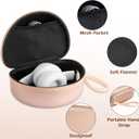 Hard Shell Travel Case Compatible with Beats Studio Pro/Studio3/Solo4/Solo3/ Solo 2 Bluetooth On-Ear Headphones (Gold)