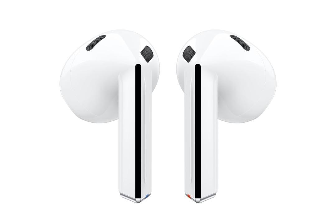 Samsung Galaxy Buds 3 AI True Wireless Bluetooth Earbuds, Sound Optimization, Real-Time Interpreter, Noise Cancelling, Redesigned Fit, Touch Control, Latin American Version (White)