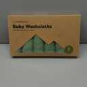 6-Pack Baby Washcloths - Soft Absorbent Viscose from Bamboo Wash Cloths for Babies, Kids, Toddlers, Infant, Newborn Bath Towels, Gentle on Sensitive Skin, 10x10 Reusable Face Towels (Meadow Green)