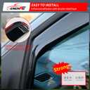 Visor Rain Guards Compatible with 2023-2026 Chevrolet Colorado GMC Canyon 4PCS Front and Rear in-Channel Window Visors Wind Deflectors Weather Shield for 2025 Chevy Colorado Accessories