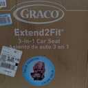 Graco Extend2Fit 3-in-1 Convertible Car Seat, 3 Modes Rear Facing, Forward Facing Baby Car Seat and Highback Booster Seat, Adjustable Extension Panel for Extra Legroom, Talia, Manufactured 1/3/26
