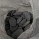 5 lbs Natural Mexican Beach Pebbles, 1-2 Inch Large River Rocks for Plants and Landscaping, Decorative Stone for Fish Tank Aquarium Fountain Garden Paving Walkways Pathways Backyard, Grey