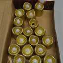 Honoson 24 Pack Gold Candles Party Decoration Flameless LED Tea Light Battery Operated Candle for Halloween Christmas Valentine Diwali Wedding Table Centerpiece