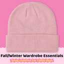 YMYDYFC Baby Beanie 3Pack Toddler Beanie Infant Knit Hat Baby Winter Hats for Boy Girl Winter Clothes Warm Knit Cap 0-6Years (6-24 Months, Apricot Beige/Pink/Dusty Pink_3pack)