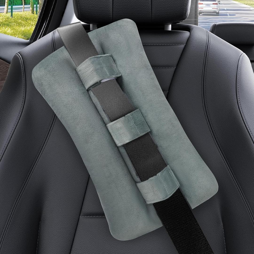 Heart Surgery Pillow Heart Pillows for After Heart Surgery Recovery, Chest Port Pacemaker Pillow for Chemo Patients Seatbelt, Gifts for Women After Hysterectomy (Large, Gray)