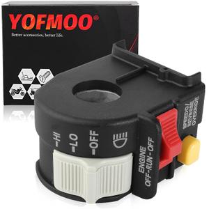Handlebar Headlight Hi/Lo Beam Light Kill Stop Switch Compatible for Polaris ATV ATP Magnum Scrambler Sportsman Trail Boss Xpedition Xplorer 325 330 400 425 500 600 700 800 4010560 4010591