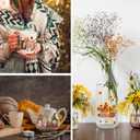 2 Pack 10 Sheet UV DTF Cup Wrap, Fall Theme Harvest Pumpkin Maple Leaf Rub on Transfers for Glass Crafting Glass Cups Wrap Transfer Stickers Decals Waterproof Rub on Transfers for Crafting