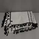 Sutuo Home Boho Curtain 84 Inches Length for Bedroom, Printed Cotton Linen Geometry Rod Pocket Chic Semi Blackout Bohemian Tassels Window Treatment for Living Room, 1 Panel 59" W x 84" L, Black