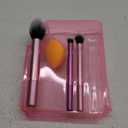 Real Techniques 5 Piece Everyday Essentials Makeup Brush Set, Includes 4 Brushes & Makeup Sponge, For Foundation, Blush, Bronzer, Contour, Eyeshadow, & Powder, Travel Gift Set, Cruelty-Free & Vegan